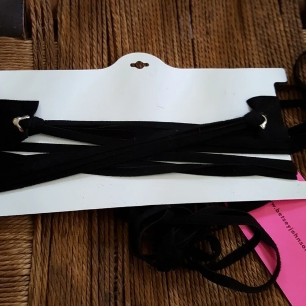 Betsey Johnson sueded feel‎ headband NWT